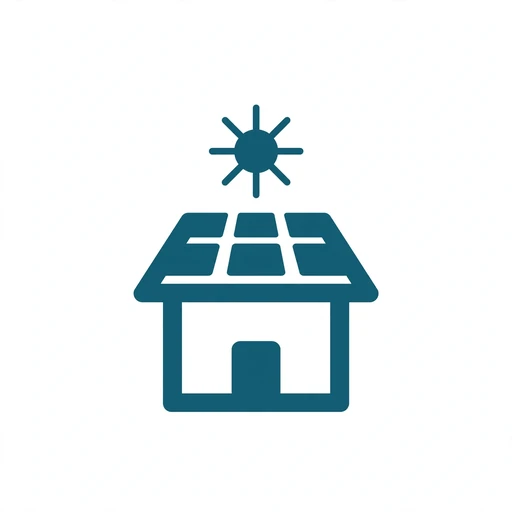 New rooftop solar array installed on a single family home